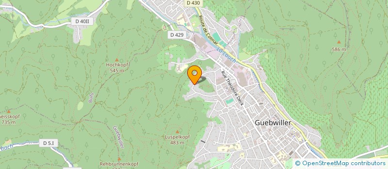 localisation de l'entreprise SCI HABITAT DE HAUTE ALSACE à GUEBWILLER