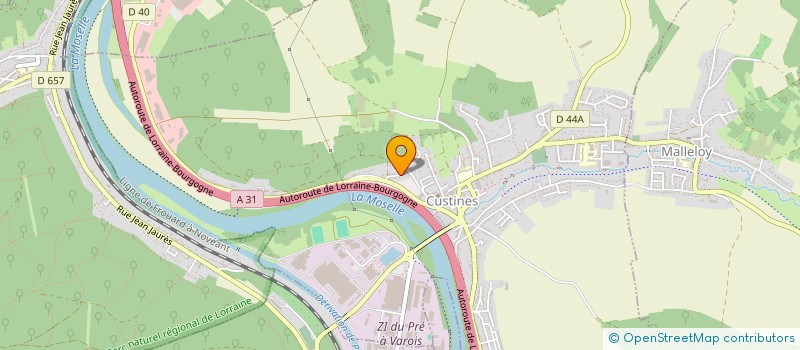 localisation de l'entreprise SCI HABITAT DES FLANDRES  CUSTINES