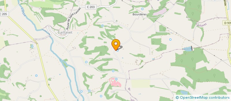 localisation de l'entreprise SCI HABITAT GASCOGNE  CAILLAVET