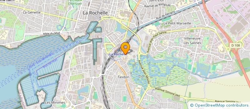 localisation de l'entreprise SCI HABITAT POLYHANDICAP L'HOUMEAU  LA ROCHELLE