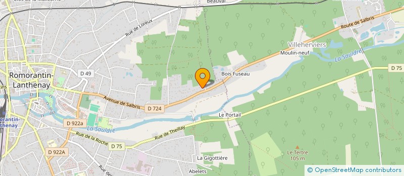 localisation de l'entreprise SCI HABITAT TRADITION  ROMORANTIN-LANTHENAY