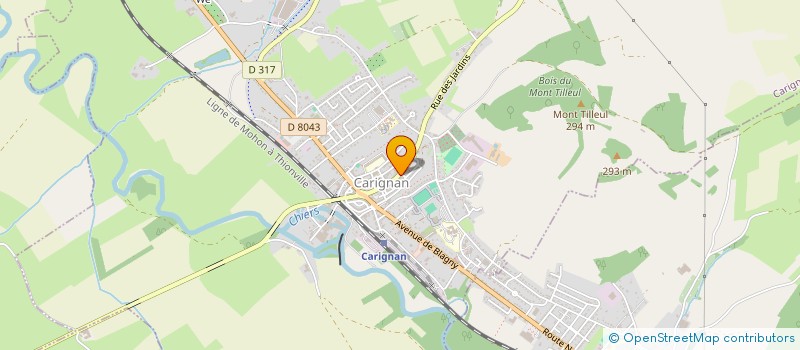 localisation de l'entreprise SCI HABLOT D'ORVAL  CARIGNAN