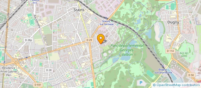 localisation de l'entreprise SCI HABMAIL  STAINS