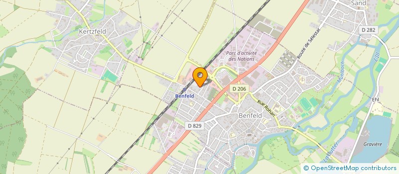 localisation de l'entreprise SCI HABO  BENFELD