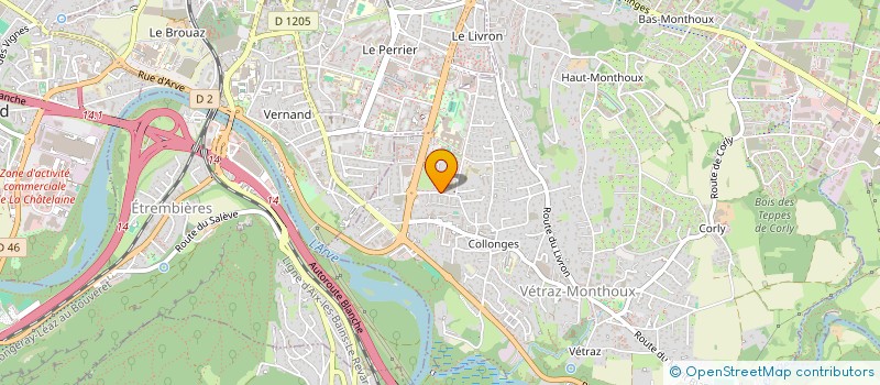 localisation de l'entreprise SCI HAC  VETRAZ-MONTHOUX