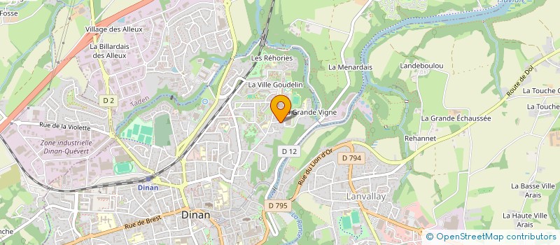 localisation de l'entreprise SCI HAC IMMO  DINAN