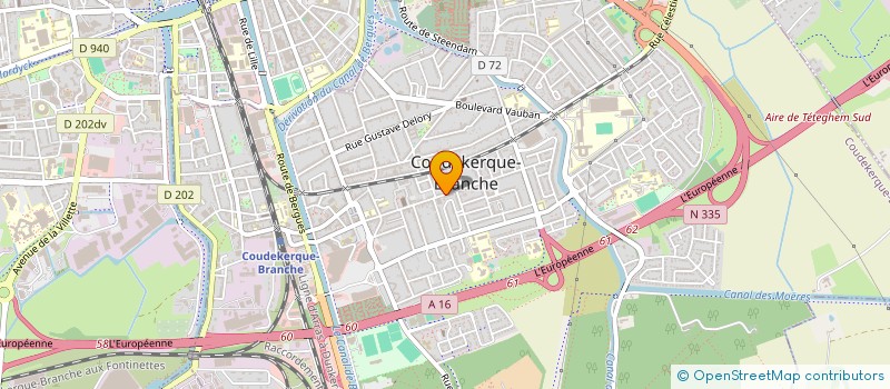 localisation de l'entreprise SCI HACA  COUDEKERQUE-BRANCHE