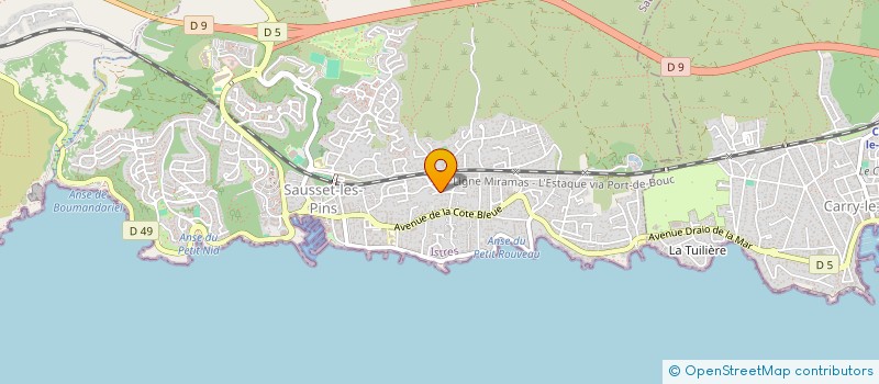 localisation de l'entreprise SCI HACHE 5  SAUSSET-LES-PINS