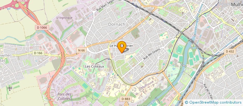 localisation de l'entreprise SCI HACI  MULHOUSE