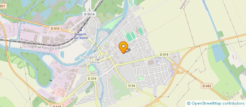 localisation de l'entreprise SCI HACI & FRERES  NOGENT-SUR-SEINE