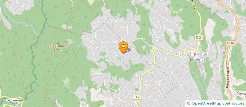 localisation de l'entreprise SCI HACIENDA  LA COLLE-SUR-LOUP