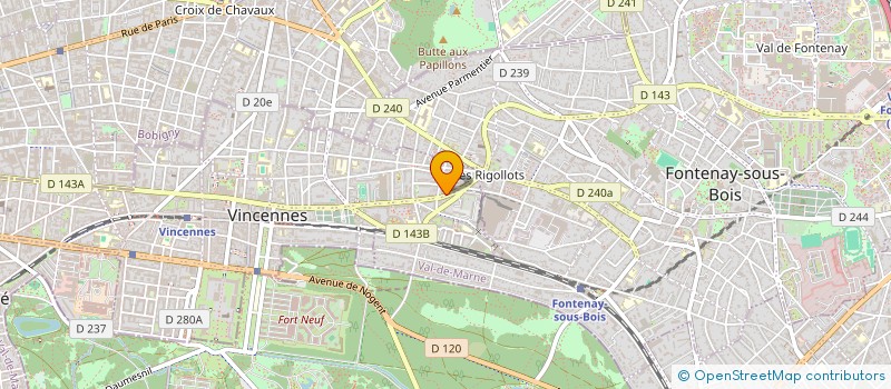 localisation de l'entreprise SCI HACN à VINCENNES