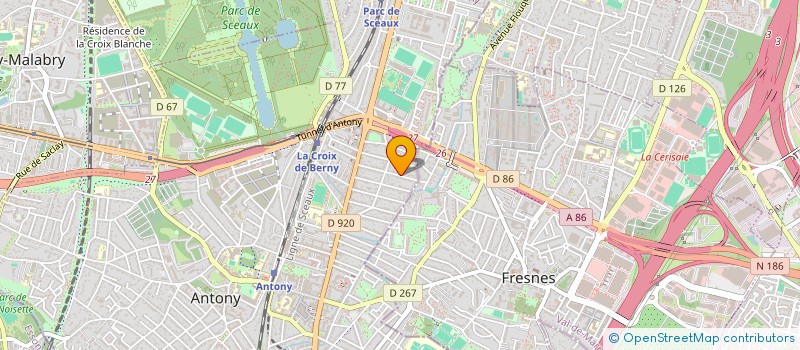 localisation de l'entreprise SCI HACVB à ANTONY