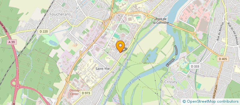 localisation de l'entreprise SCI HADA à DOLE