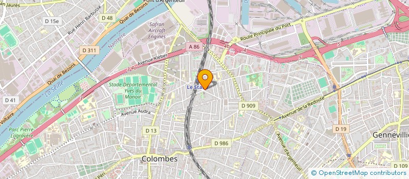 localisation de l'entreprise SCI HADDA à COLOMBES