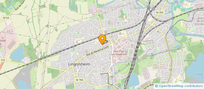 localisation de l'entreprise SCI HADDI  LINGOLSHEIM