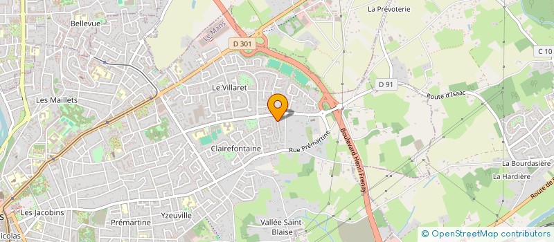 localisation de l'entreprise SCI HADENANEL  LE MANS