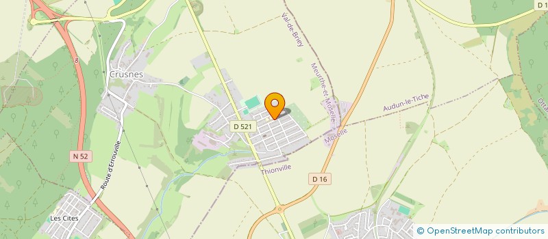 localisation de l'entreprise SCI HADES  CRUSNES