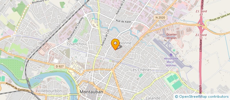 localisation de l'entreprise SCI HADES  MONTAUBAN