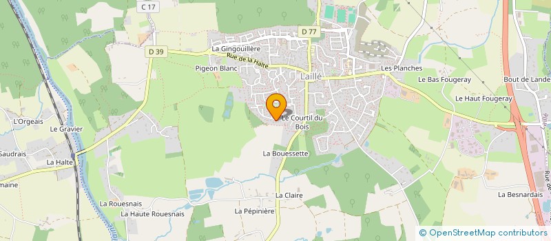 localisation de l'entreprise SCI HADESIMMO  LAILLE