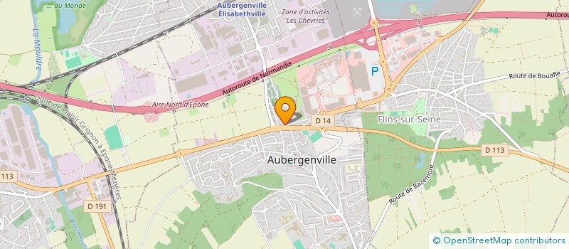 localisation de l'entreprise SCI HADJADJ  AUBERGENVILLE