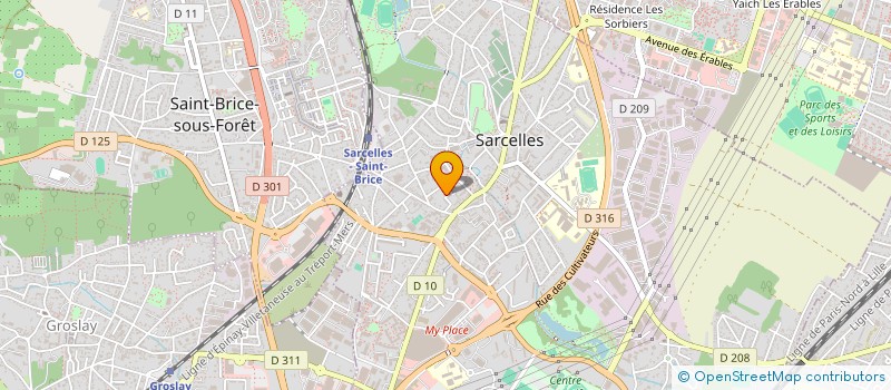 localisation de l'entreprise SCI HADJADJ SABBAH  SARCELLES