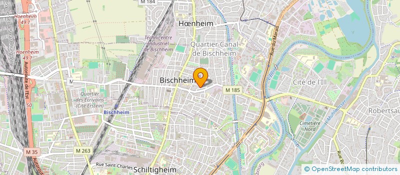 localisation de l'entreprise SCI HADRI  BISCHHEIM