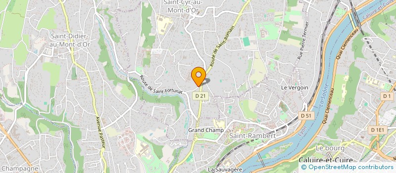 localisation de l'entreprise SCI HADRIEN LE FLOCH  SAINT-CYR-AU-MONT-D'OR