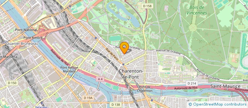 localisation de l'entreprise SCI HADVEST  CHARENTON-LE-PONT