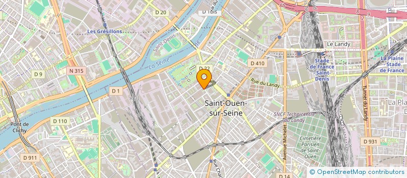 localisation de l'entreprise SCI HAECKEL à SAINT-OUEN-SUR-SEINE