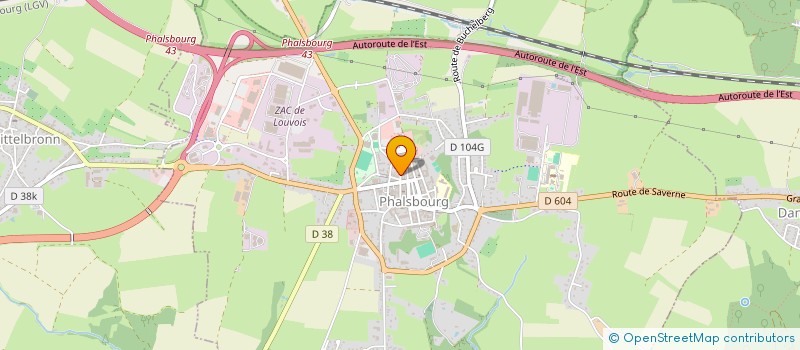 localisation de l'entreprise SCI HAECKLER  PHALSBOURG