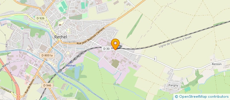 localisation de l'entreprise SCI HAEMLETTE  RETHEL