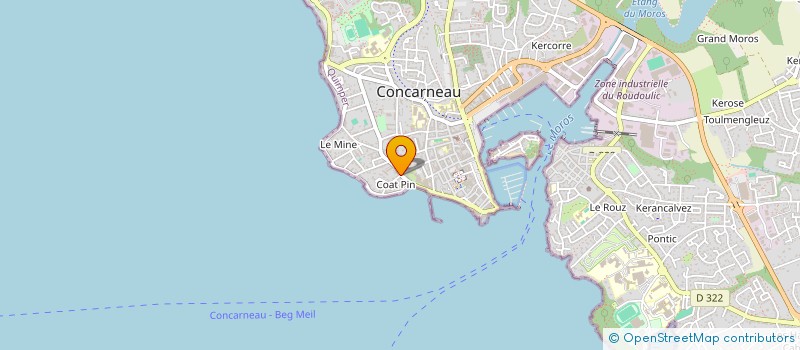 localisation de l'entreprise SCI HAENDEL  CONCARNEAU