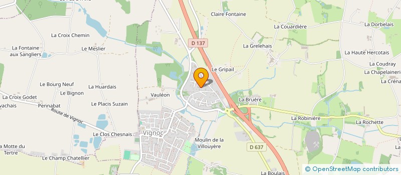 localisation de l'entreprise SCI HAET  VIGNOC