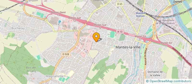 localisation de l'entreprise SCI HAEUW  MANTES-LA-VILLE