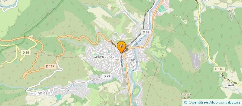 localisation de l'entreprise SCI HAFA à QUILLAN
