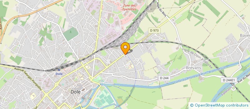localisation de l'entreprise SCI HAFAL à DOLE