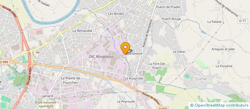 localisation de l'entreprise SCI HAFEDA  SAINT-JUERY