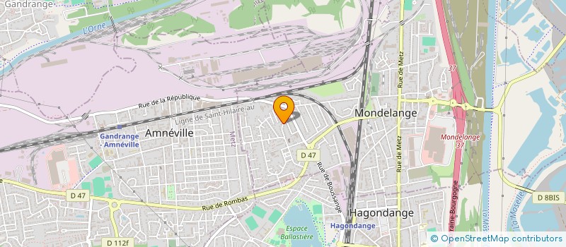 localisation de l'entreprise SCI HAGA  MONDELANGE