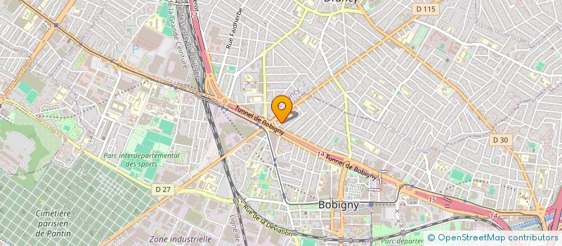 localisation de l'entreprise SCI HAGAM  BOBIGNY