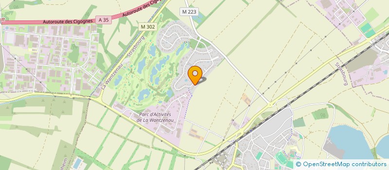 localisation de l'entreprise SCI HAGBRONNEN  LA WANTZENAU