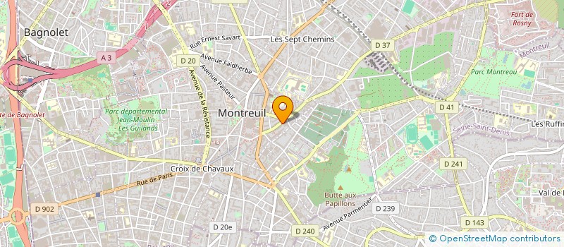 localisation de l'entreprise SCI HAGGIAG AMOUUAL SULTAN PASSY à MONTREUIL