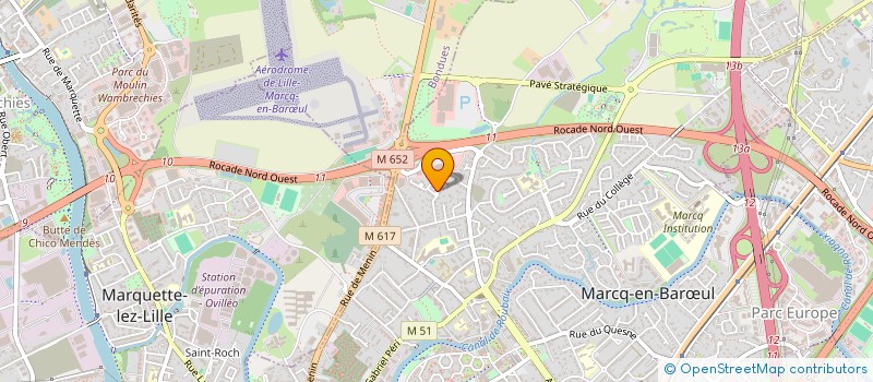 localisation de l'entreprise SCI HAGIMMO à MARCQ-EN-BARŒUL