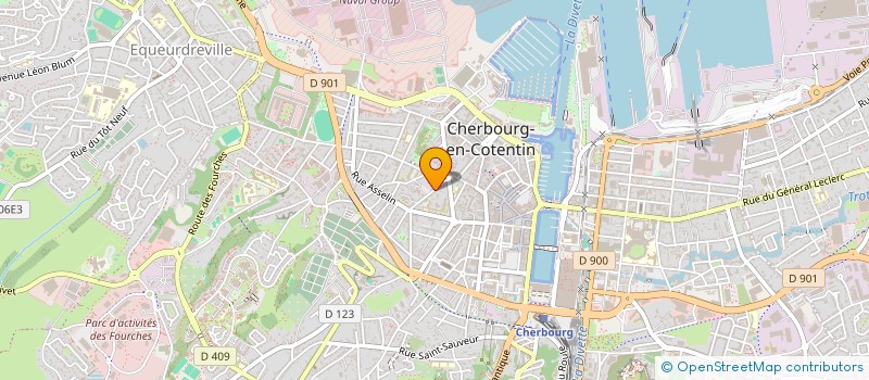 localisation de l'entreprise SCI HAGUE SOINS à CHERBOURG-EN-COTENTIN