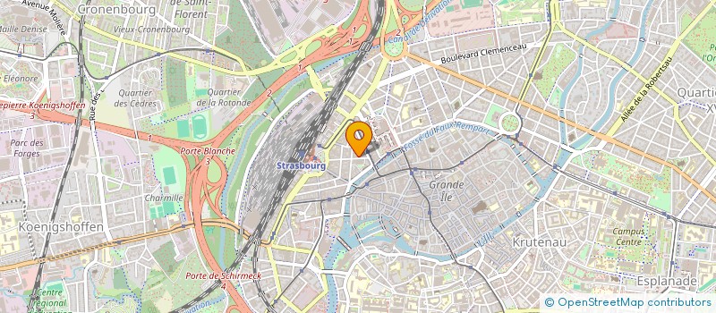 localisation de l'entreprise SCI HAGUENAU RUE DES AVIATEURS à STRASBOURG