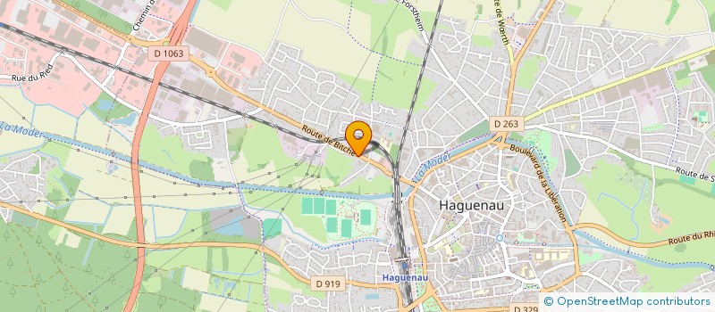 localisation de l'entreprise SCI HAGUENAUVIENNE  HAGUENAU