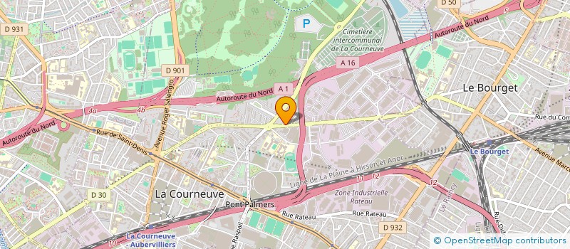 localisation de l'entreprise SCI HAIDAR à LA COURNEUVE