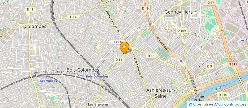 localisation de l'entreprise SCI HAIDER ET FILS à BOIS-COLOMBES