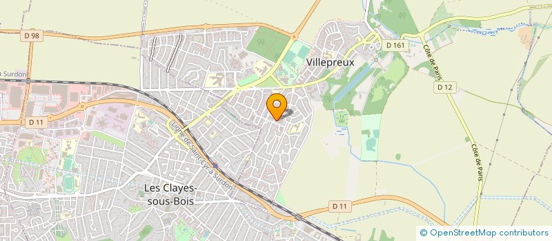 localisation de l'entreprise SCI HAIE BERGERIE  VILLEPREUX