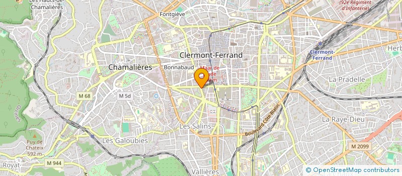 localisation de l'entreprise SCI HAILLAN 63  CLERMONT-FERRAND